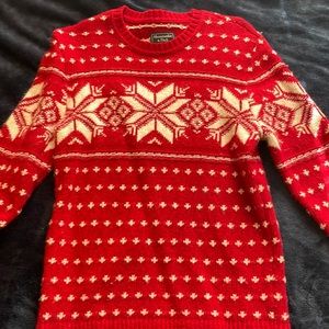 Abercrombie Christmas Sweater Red Size S